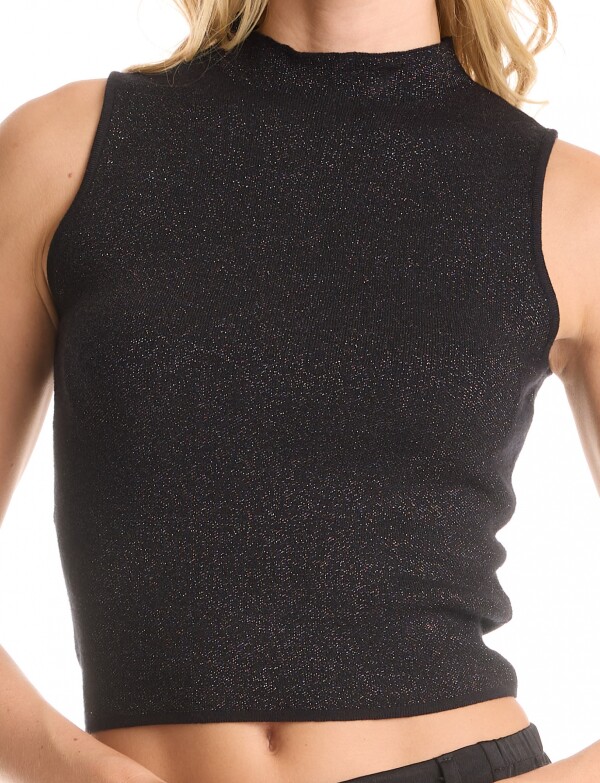 Top Lurex NEGRO
