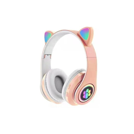 Auriculares Vincha Orejitas con luz Rosado