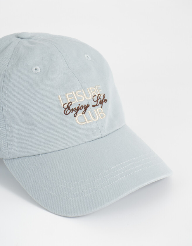 Caps Gorra Canvas Bordada Celeste - Azul Celeste