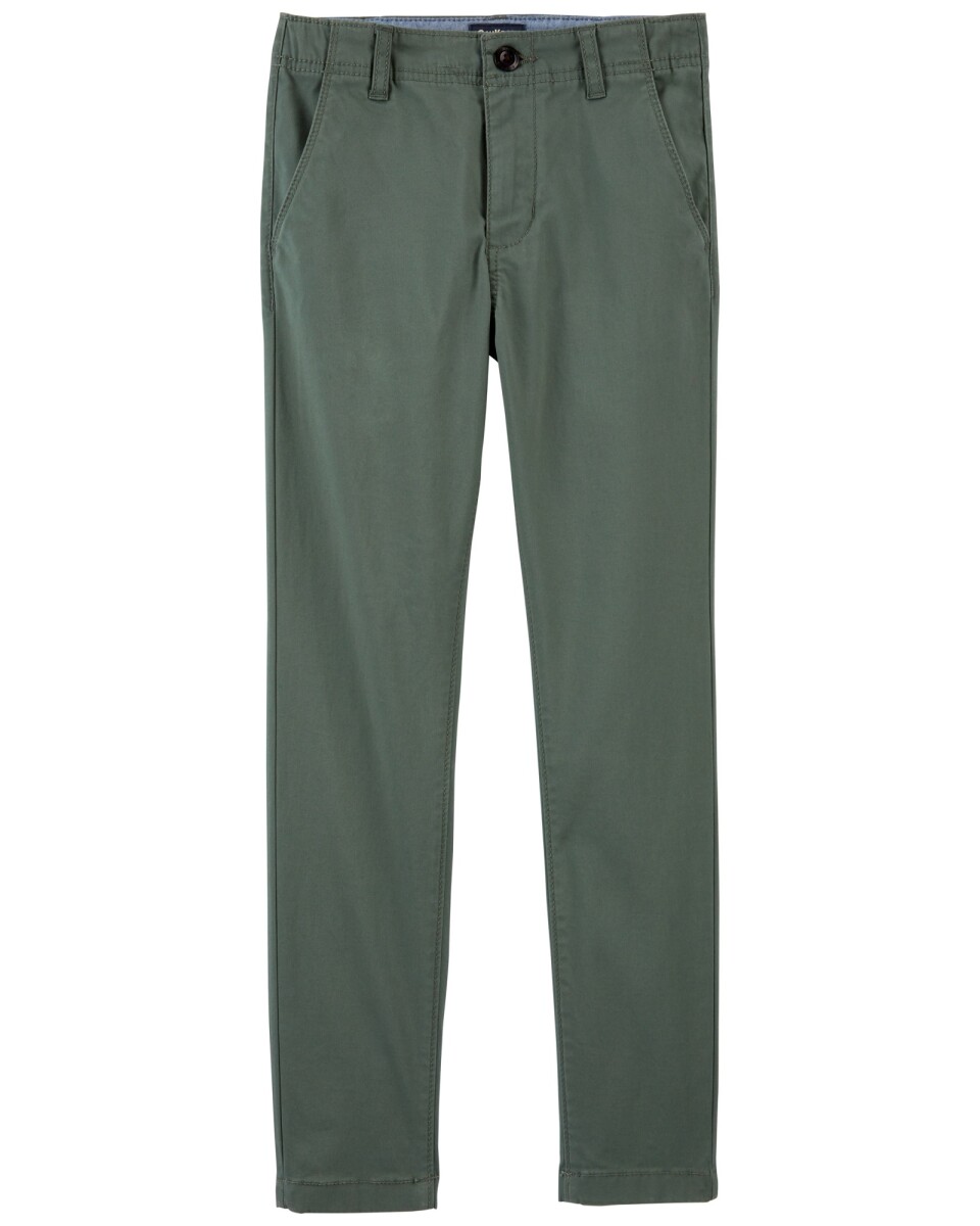 Pantalón de algodón clásico elastizado 