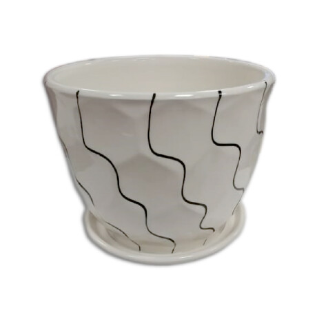 Maceta Ceramica Tamaño: 14x14x12.5cm Unica