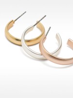 Set De Aros Pequeñas Básicas bicolor