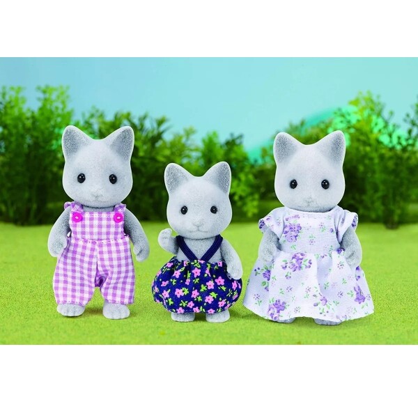 Sylvanian Families Familia De Gatos Grises Juguete Infantil Sylvanian Families Familia De Gatos Grises Juguete Infantil