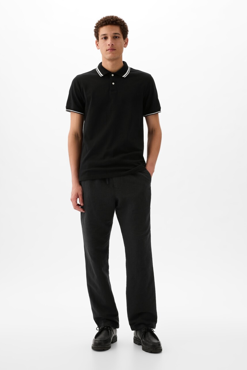 Pantalòn De Lino Con Elàstico Hombre Moonless Night