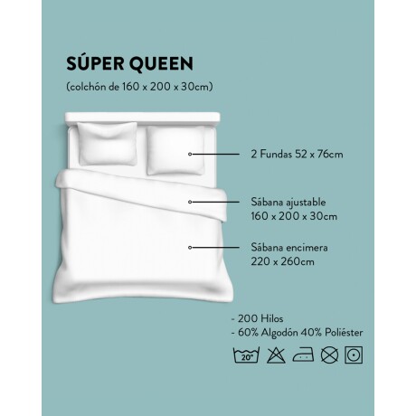 Juego de sábanas estampadas Cannon de 200 hilos Queen Size Naranja