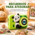 Cámara de Fotos Digital Infantil Panda Recargable VERDE