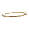 Brazalete Delhi -Plata rodinada con micra de oro 18k- Piedra Granate-BR2026 conpiedra