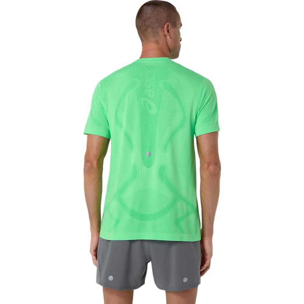 Polo Running Road Seamless Ss Top C Hombre Vital Green/illuminate Green