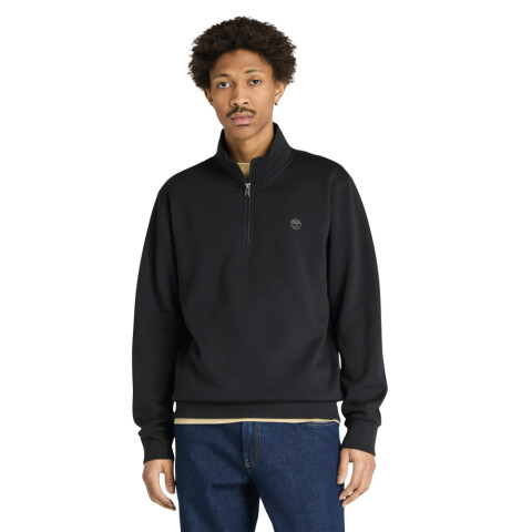 Polera Oyster River 1/4 Cierre Hombre Black