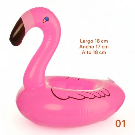 Inflable Posa Vaso Bebida Para Piscina Variedad Diseños Flamengo 1