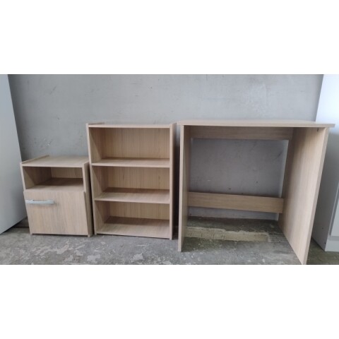 [ OUTLET ] Kit de Escritorio con Mesa Auxiliar y Repisa [ MUEBLE ARMADO - SOLO RETIRO ] [ OUTLET ] Kit de Escritorio con Mesa Auxiliar y Repisa [ MUEBLE ARMADO - SOLO RETIRO ]