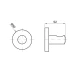 Colgador Cromado 0.06X0.06X0.075 Noken Hotels 000