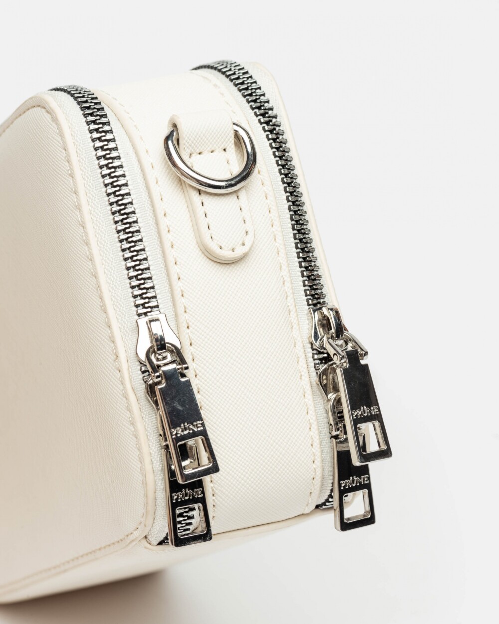 Mini bag New Penny en efecto cuero Blanco