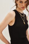 Top Halter Lux Negro