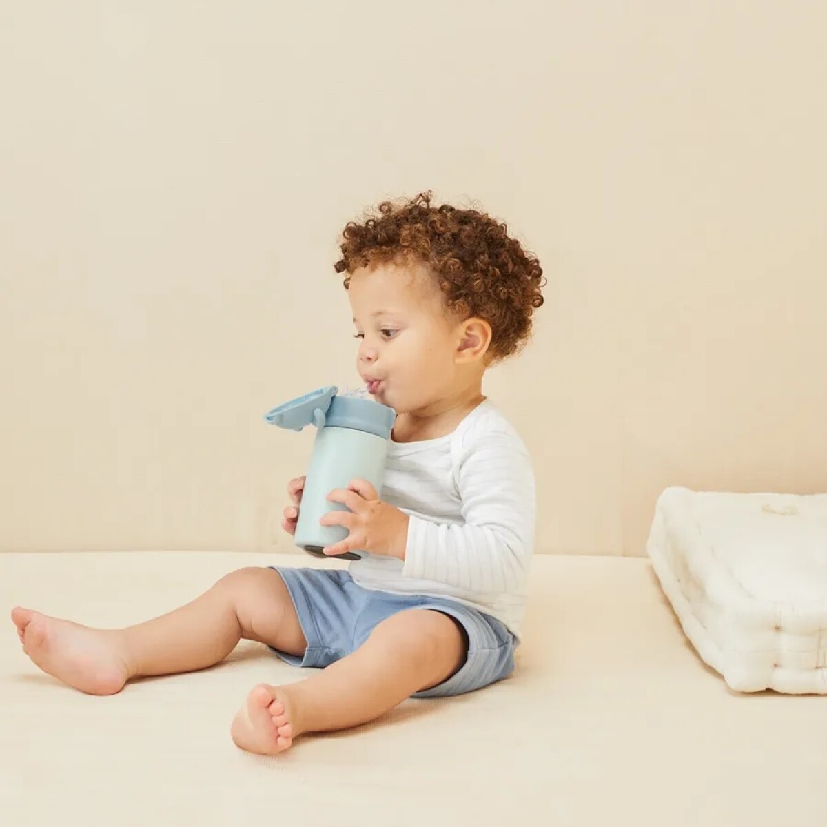 Vaso térmico acero inox - celeste 