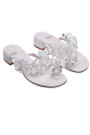 SANDALIA TANZANITE Blanco