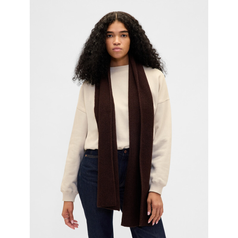 U CASHSOFT SCARVES TERRA BROWN