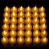 Velas Velitas Luz Led Pila Pack 24 Unidades Decorativo Velas Luz Led Pila Pack X24 Decoracion Souvenir Fiesta 3,5
