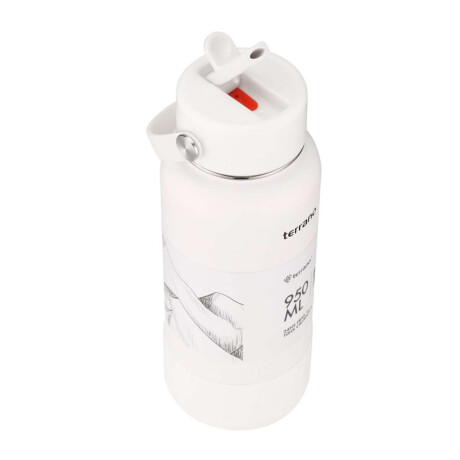Botella Térmica Con Pico 950Ml. Blanco