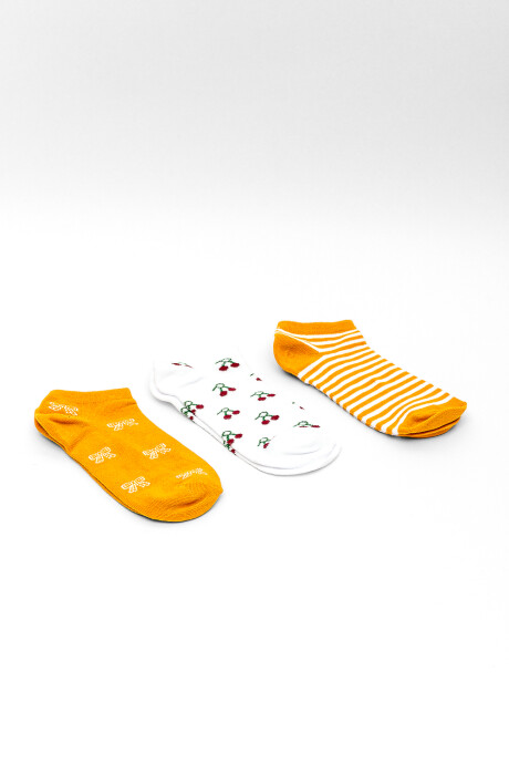 Medias Ankle Zebri, Pack X 3 Color Unico