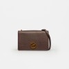 Bandolera Lola En Efecto Cuero Graneado Marron