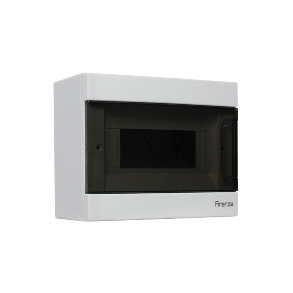 Tablero exterior 8 módulos, puerta fumé - Firenze C10391