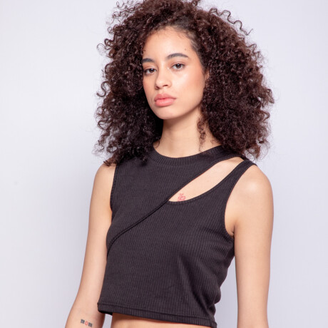 TOP LEONARDA Negro