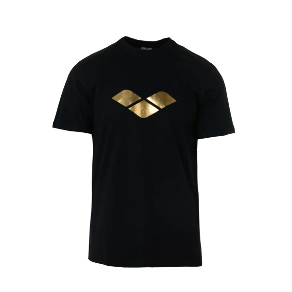 Remera Deportiva Unisex Arena Gold Short Sleeve Tee Negro