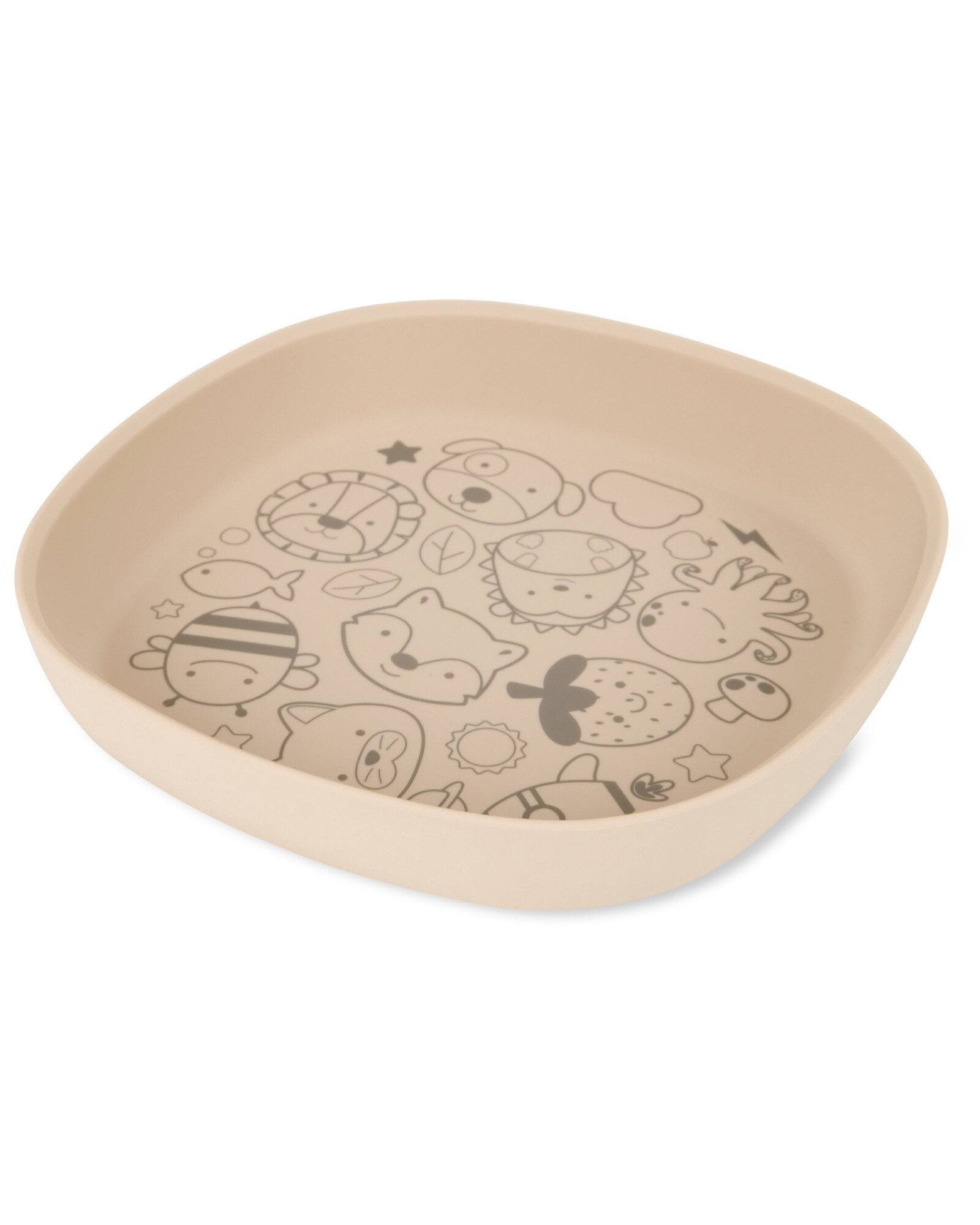 Plato de silicona, beige Plato de silicona, beige