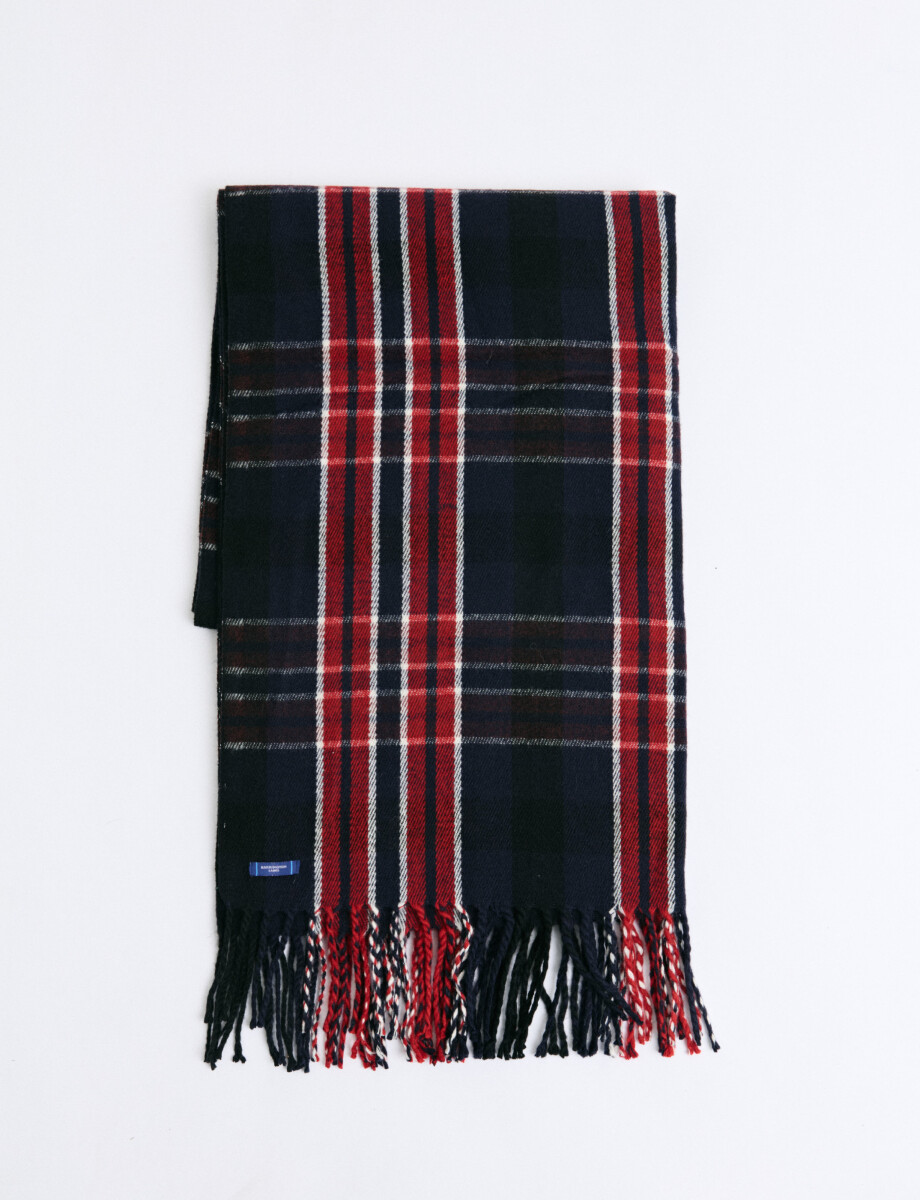 700893 BUFANDA HARRINGTON LABEL Azul Oscuro