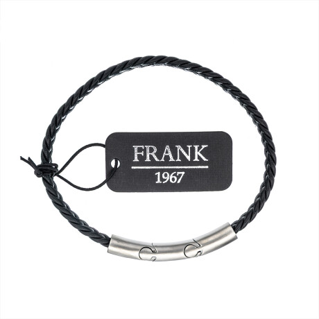 Pulsera de cuero y acero, FRANK Pulsera de cuero y acero, FRANK
