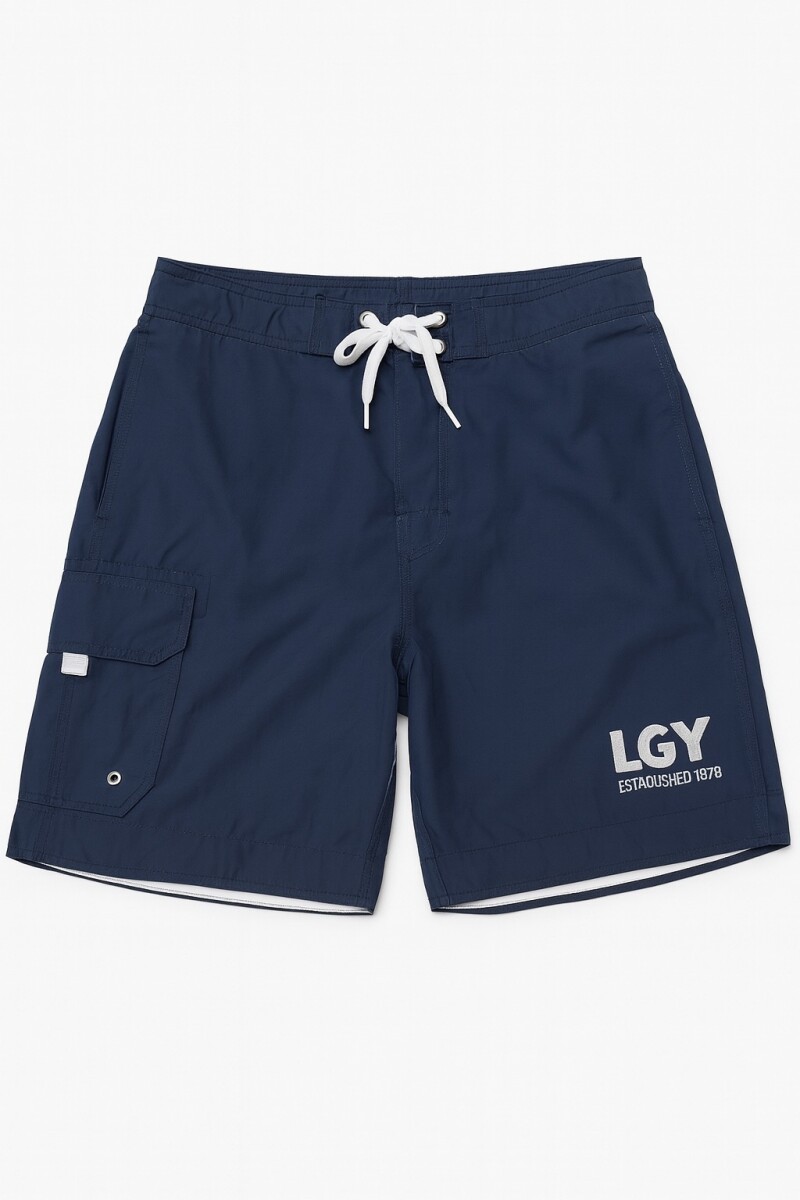 BERMUDA DE BAÑO LISA - Piedra 