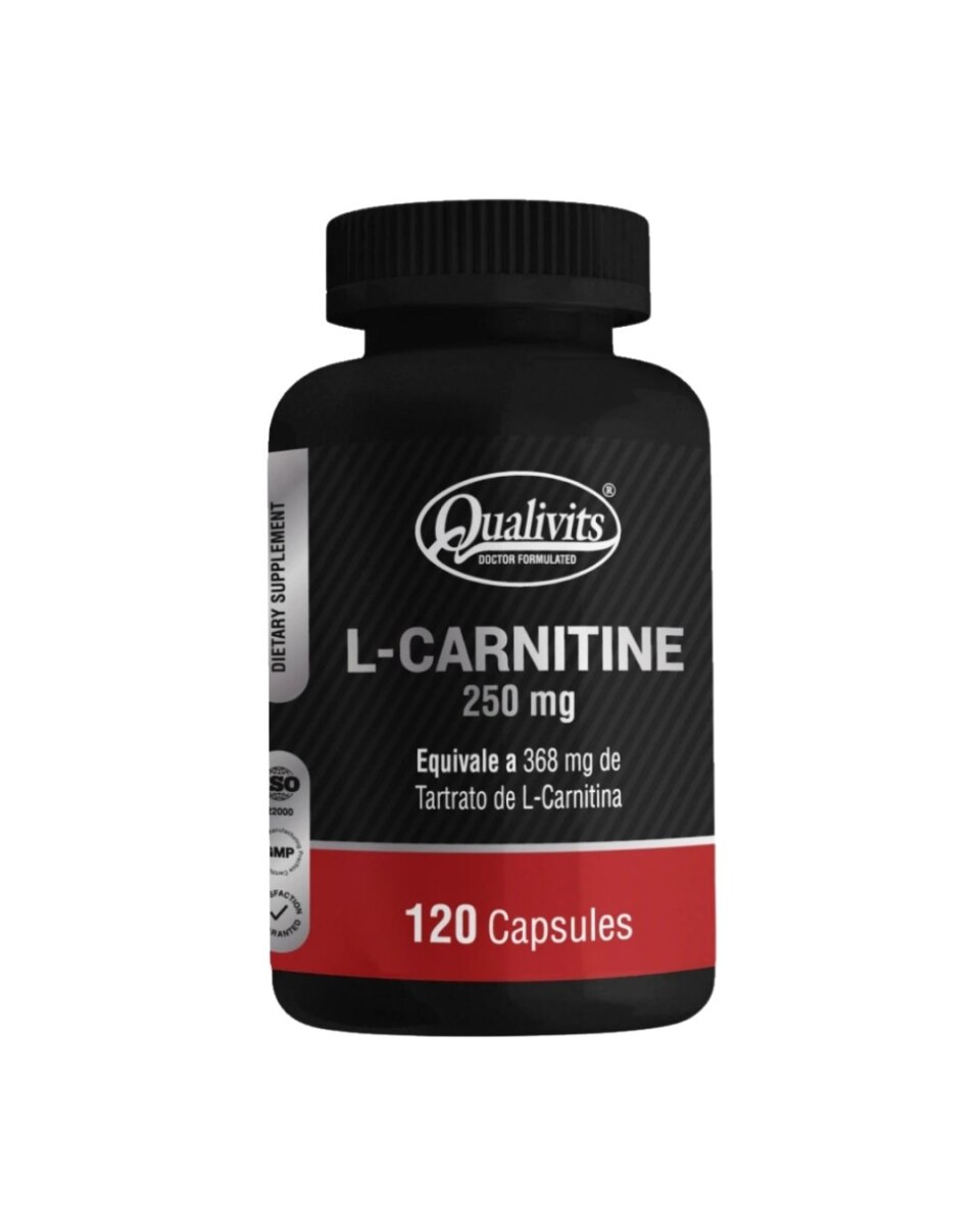 ¡OFEERTA POR VENCIMIENTO! L-carnitine 120caps 250mg Qualivits 