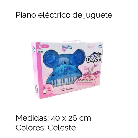 Piano Electronico De Juguete Color Celeste Piano Electronico De Juguete Color Celeste
