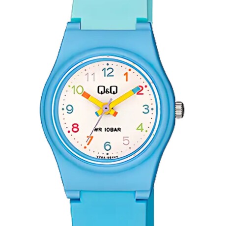Reloj Q&q Análogo para niños celeste y azul