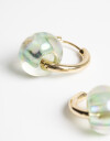 Aros Argollas Special Price Argolla Con Charm Ruedita - Dorado