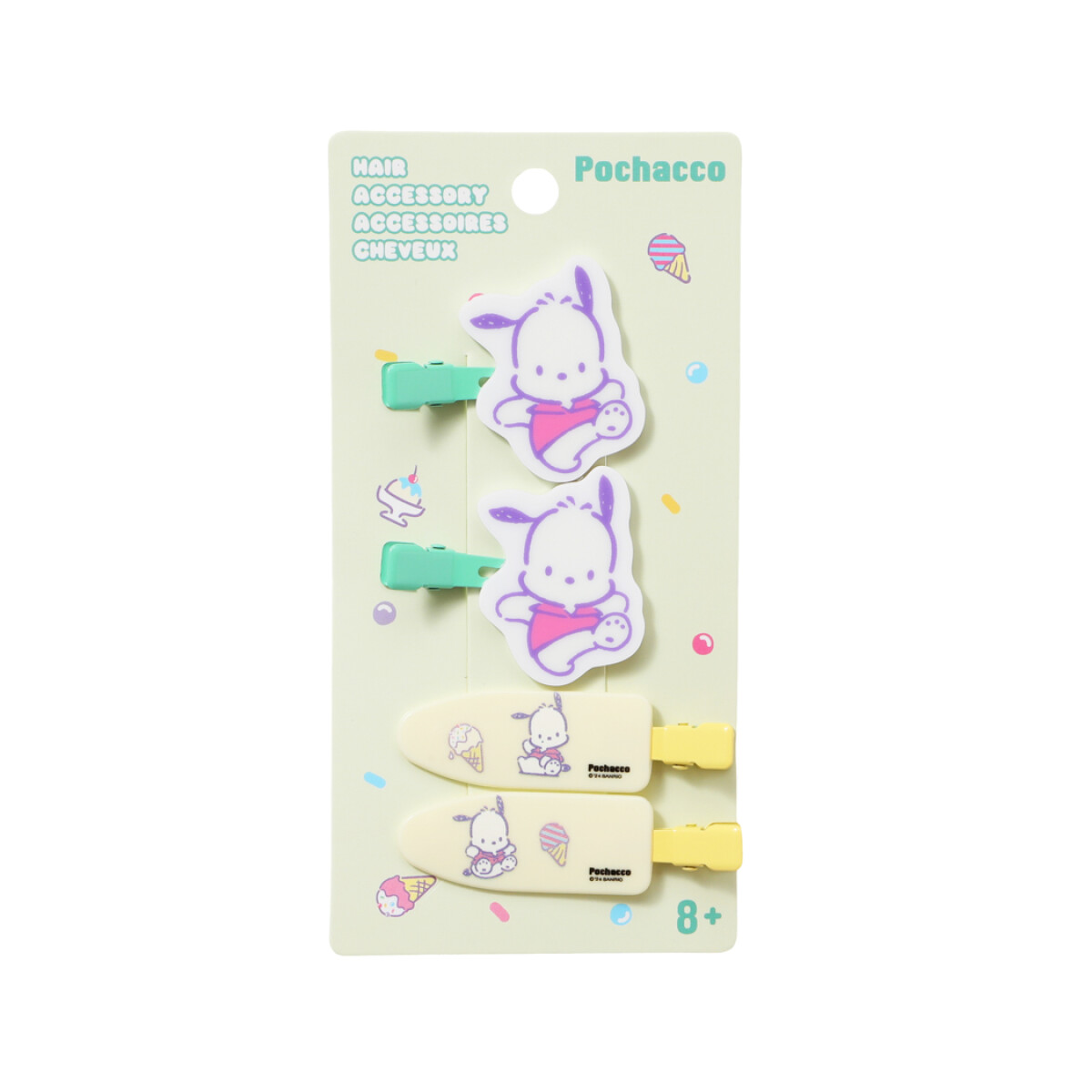 Clip de cabello Sanrio 4pcs - Pochacco 