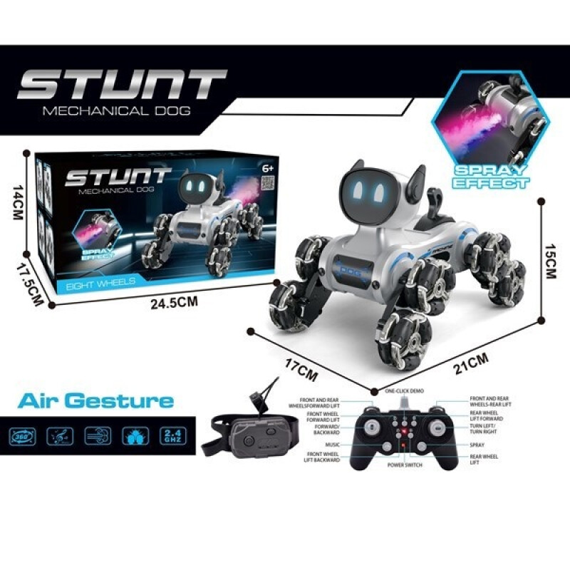 Robot perro con control remoto, con luz sonido y movimiento, recargable . Robot perro con control remoto, con luz sonido y movimiento, recargable .