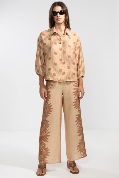 FLO SHIRT Bloomline Camel