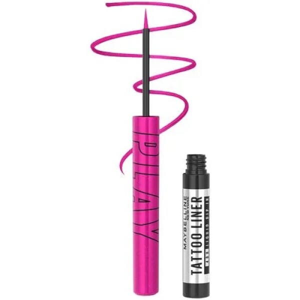 Delineador Líquido Tattoo Liner Play Punch Rosa - Maybelline Delineador Líquido Tattoo Liner Play Punch Rosa - Maybelline