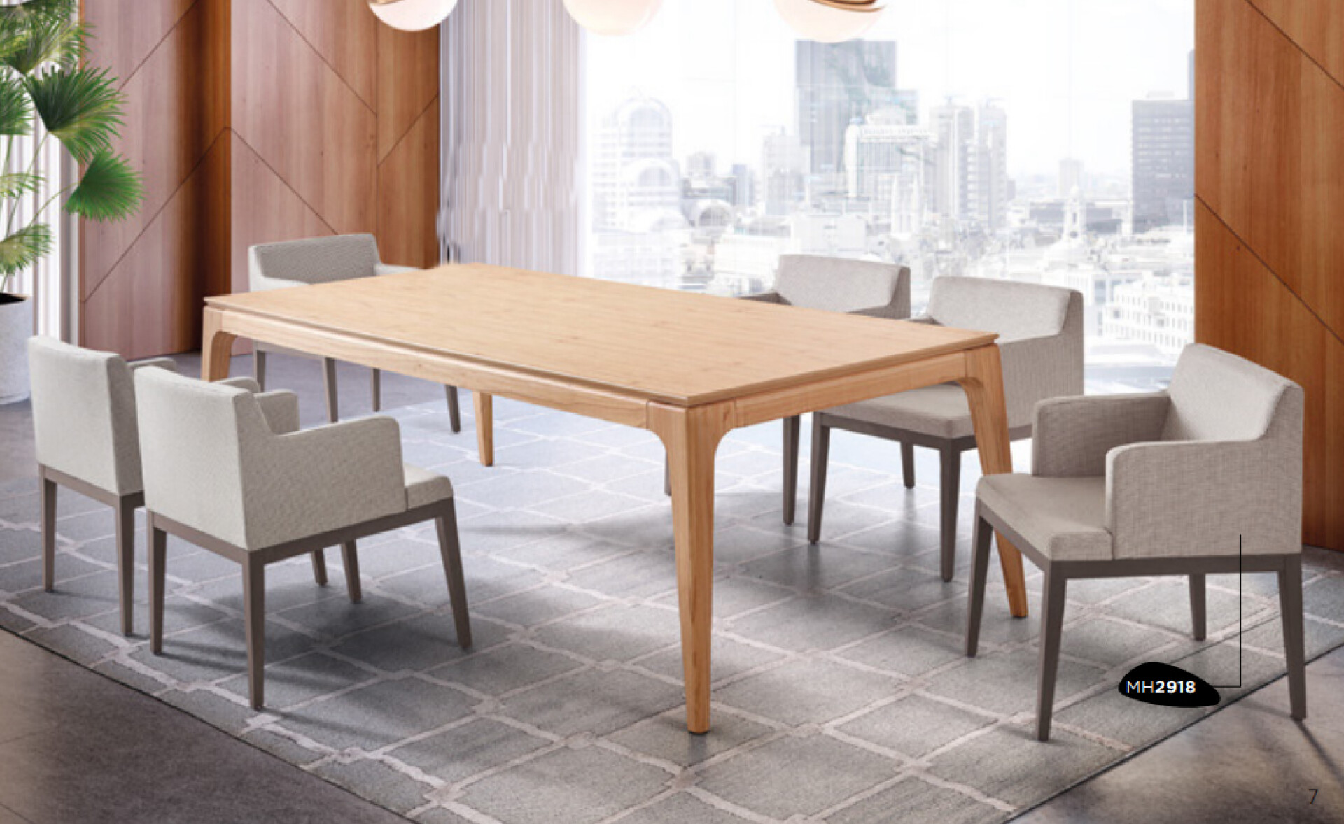 MESA COMEDOR CUADRADA - MADERA CINAMOMO 