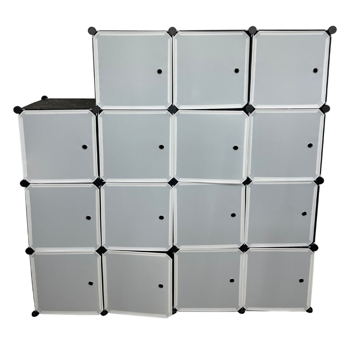 Armario Plástico Lumax 15 Puertas Desmontable Portátil - Blanco 