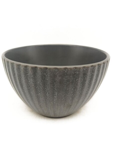 BOWL CERAMICA D14CM GRIS MOTEADO BORDE LINEAS BOWL CERAMICA D14CM GRIS MOTEADO BORDE LINEAS