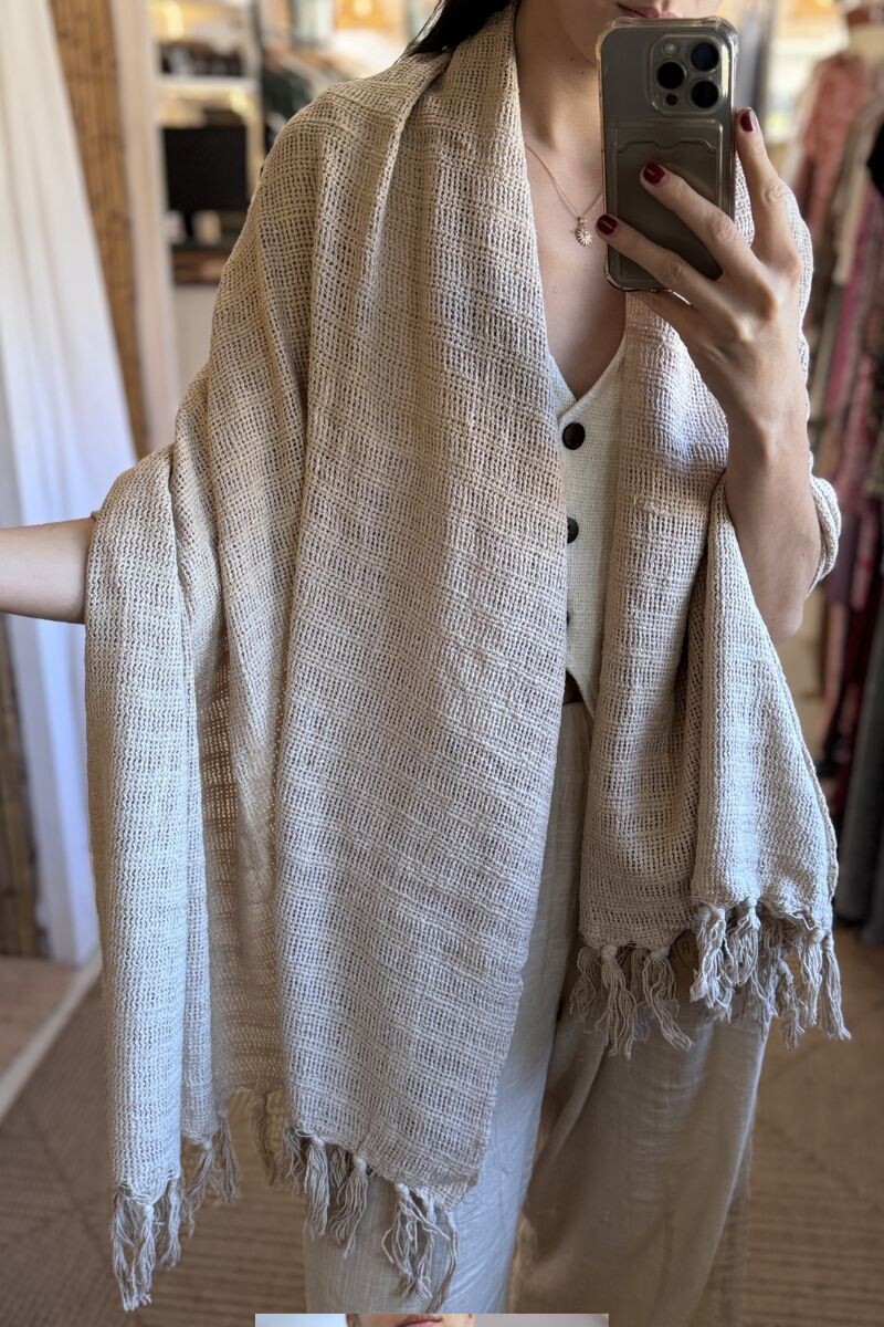 Chalina gruesa - Beige 