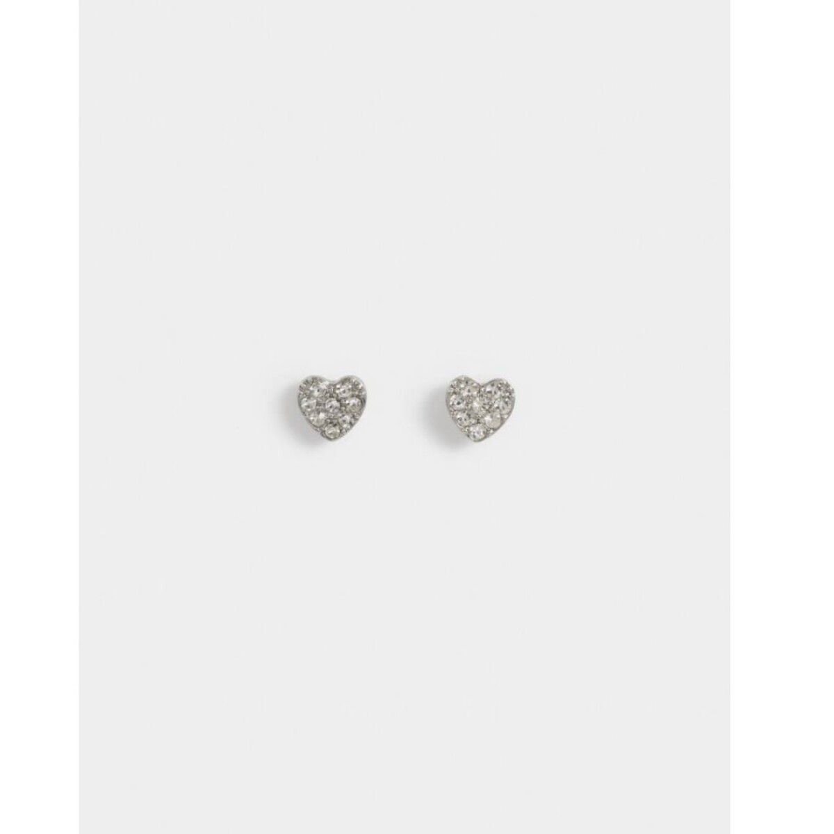 Aros Con Strass - Plateado 