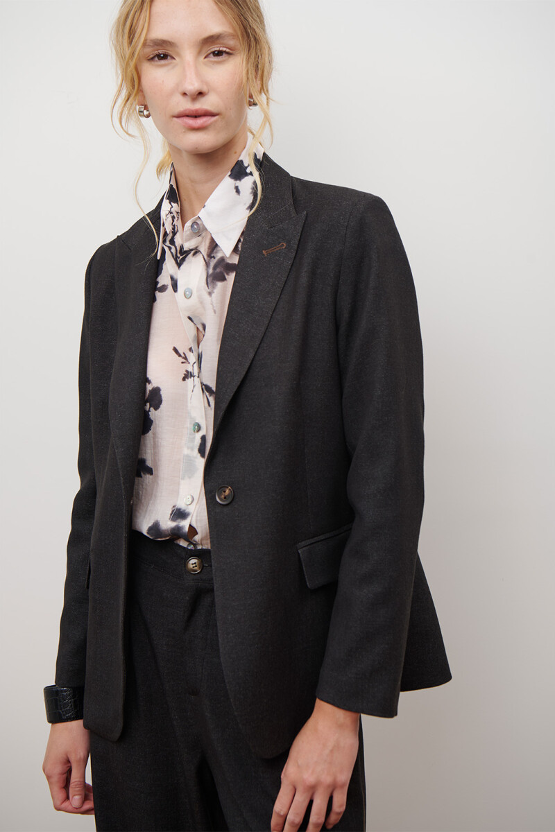 BLAZER JEAN TEXTIL NEGRO