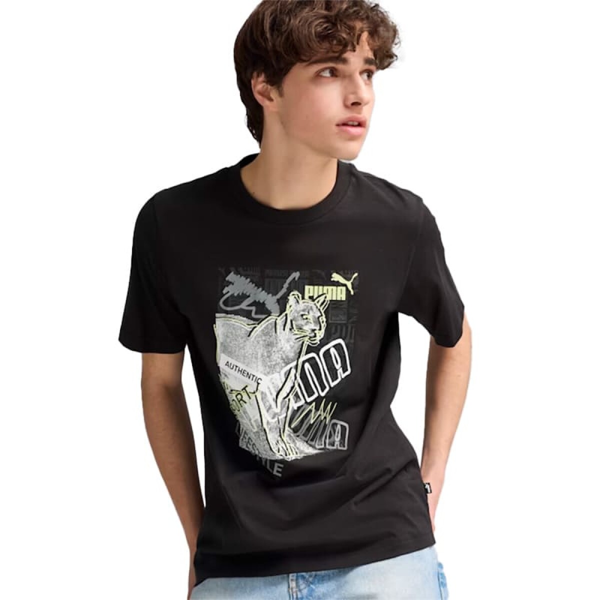 Remera Puma Graphics de Hombre - 683213 01 - Negro 