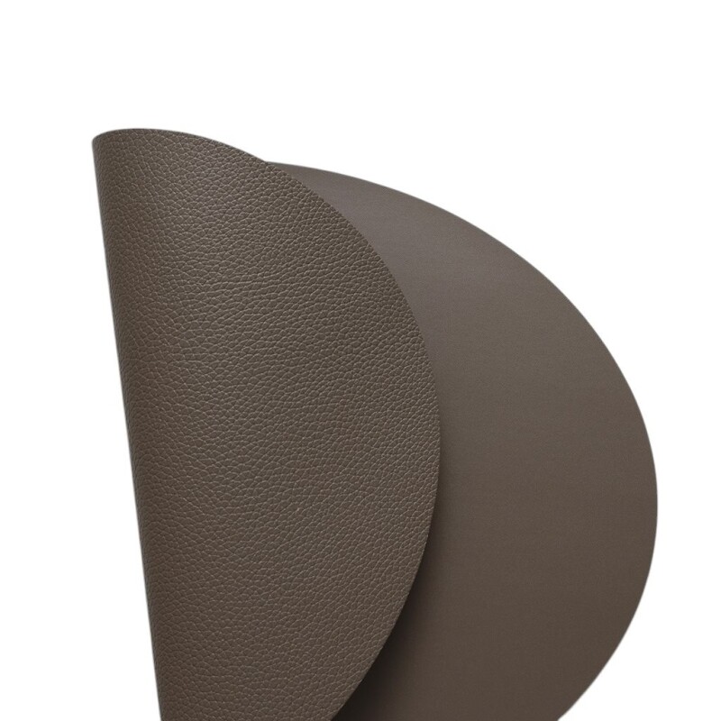 INDIVIDUAL PVC SIMIL CUERO OVAL CAFÉ 43X33CMS INDIVIDUAL PVC SIMIL CUERO OVAL CAFÉ 43X33CMS