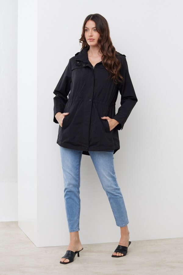 Gabardina Impermeable NEGRO
