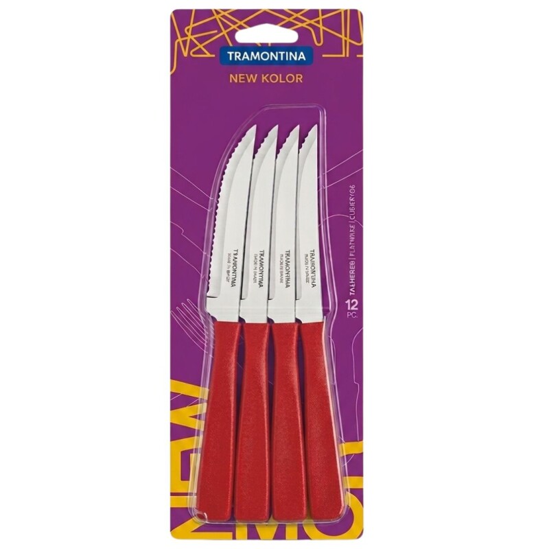 CUCHILLO NEW COLOR TRAMONTINA x12 CUCHILLO NEW COLOR TRAMONTINA x12